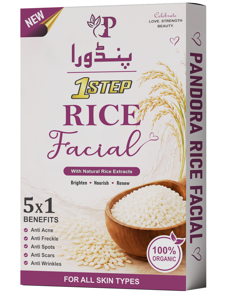 Pandora 1 Step Rice Facial 5-in-1 | Natural Rice Extracts